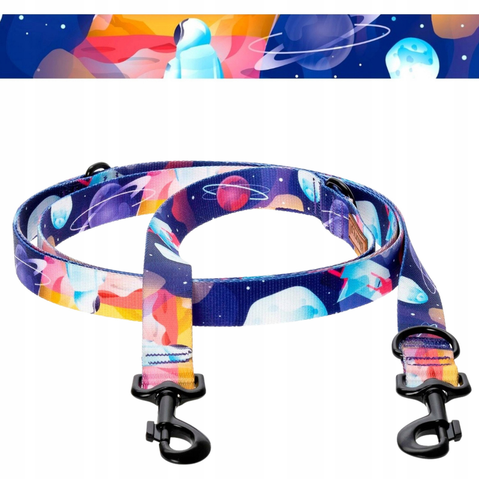 Vodítko Městské s možností přepnutí 240 cm pro štěně psa do 6 kg Ukory