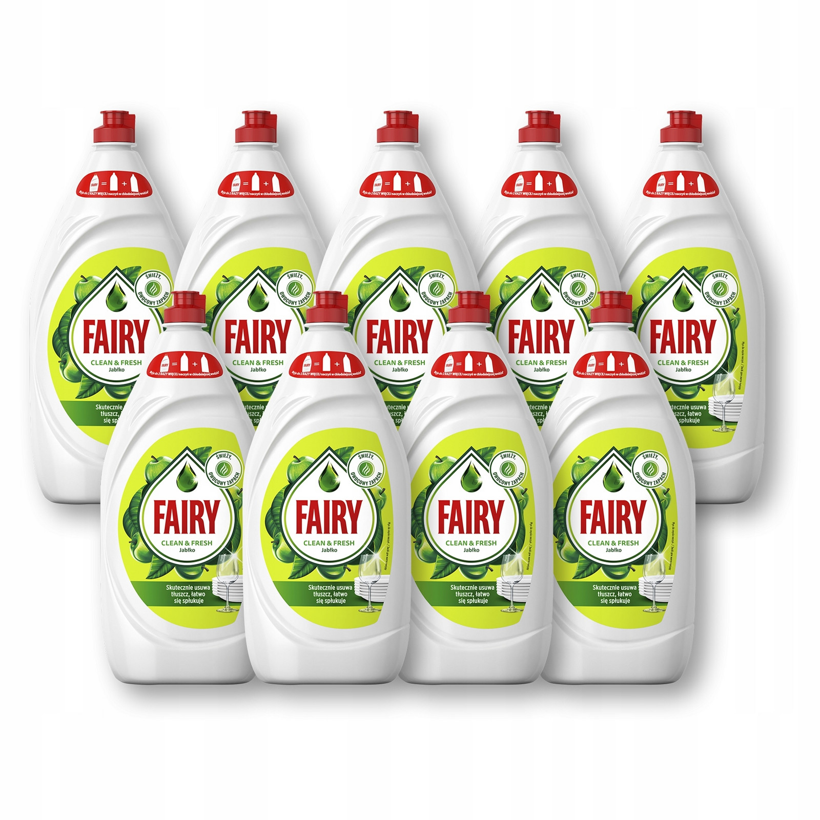 Fairy Płyn do naczyń Jabłkowy 9x 1,35L
