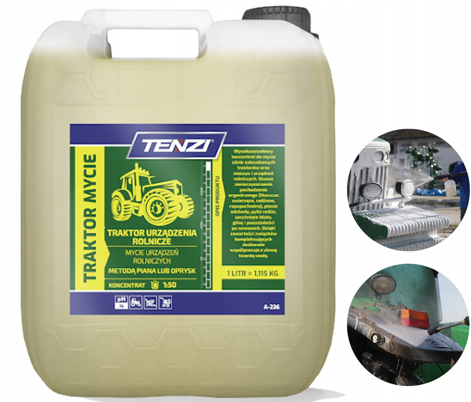 Tenzi Kapalina Aktivní pěna na mytí zemědělských strojů Traktor Mytí 5L