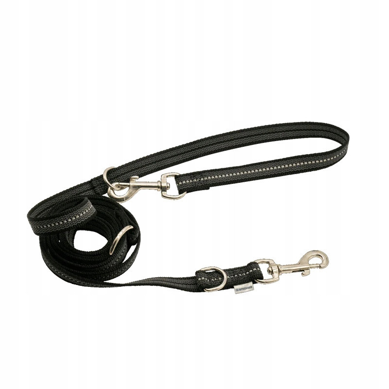 Vodítko nylonové přepínací Herm Sprenger Černé 2,3m 19mm