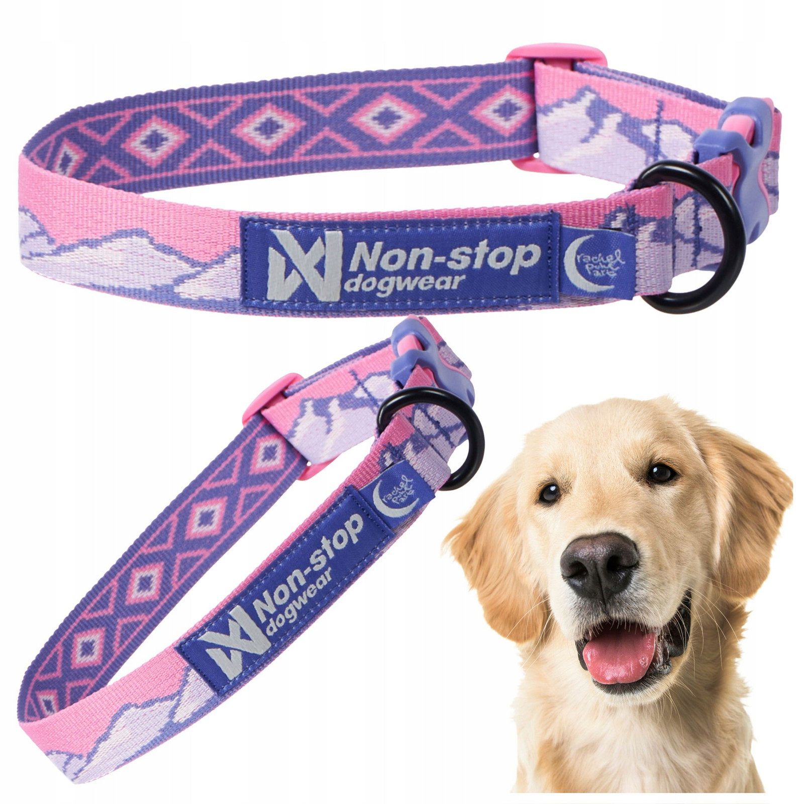 Obojek pro psa Non-stop Dogwear Rachel Pohl barevný L 40-65 cm pohodlný