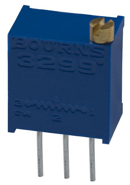 Bourns 3299W-1-503 Trimmer Potentiometer, 50Kohm 25Turn Through Hole