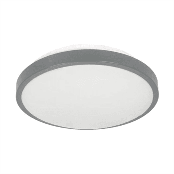 Stropní svítidlo ORNO SELENE CL/2XE27-10MV/G, 2xE27 senzor pohybu, max. 2x60W IP54, průměr 30,5cm, šedá