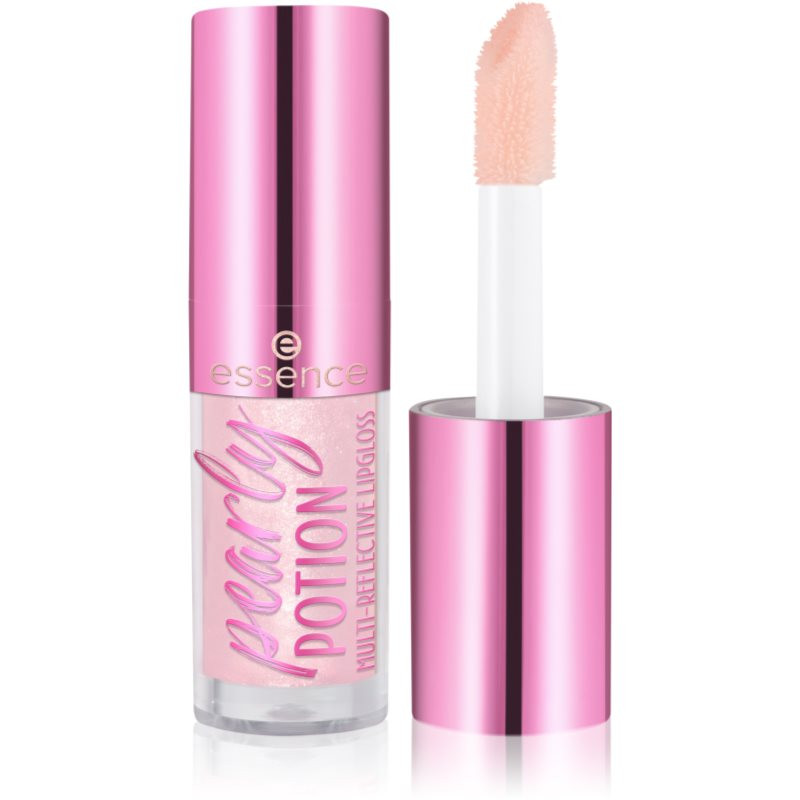 essence pearly POTION třpytivý lesk na rty odstín 01 Golden Peach 2.5 ml