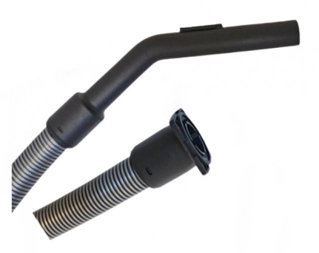 Hadice k vysavači CLEANFIX S10 s madlem, 2,2 m/32 mm stříbrná