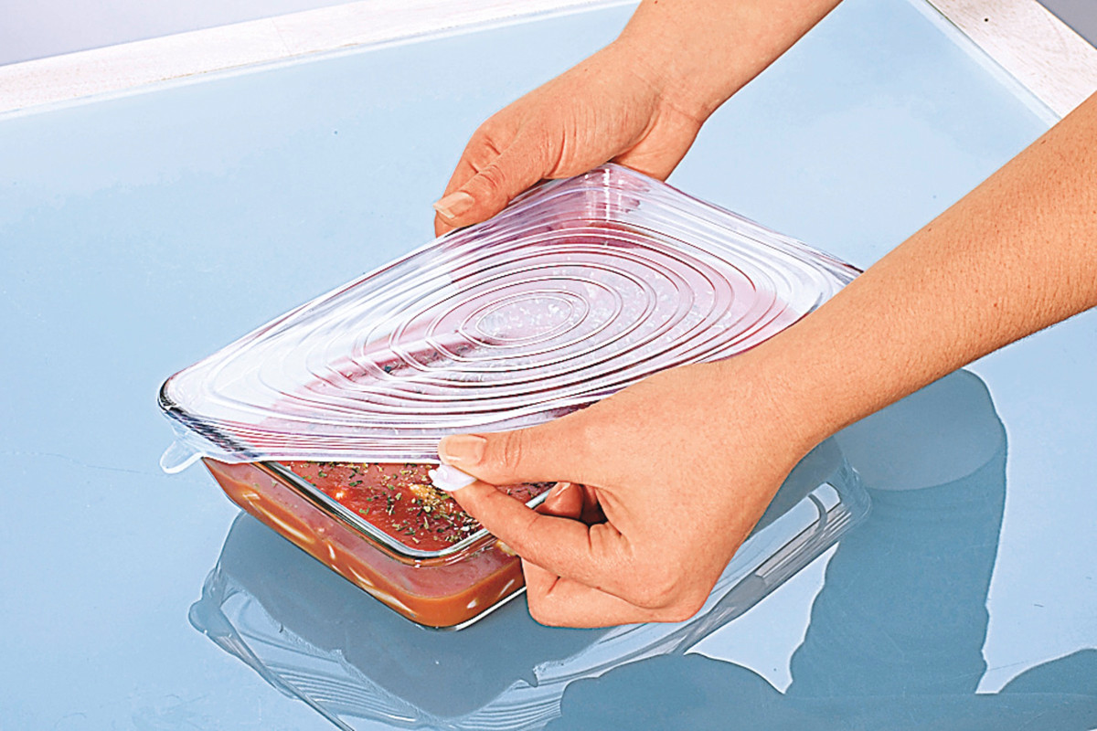 Die moderne Hausfrau Pružná silikonová víčka, 4 ks