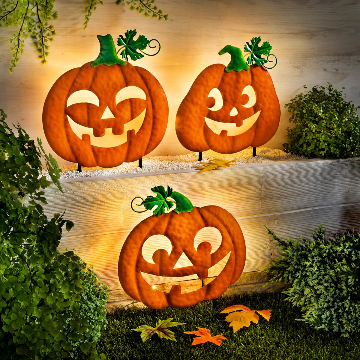 Weltbild Zahradní zápich Dýně, sada 3 ks