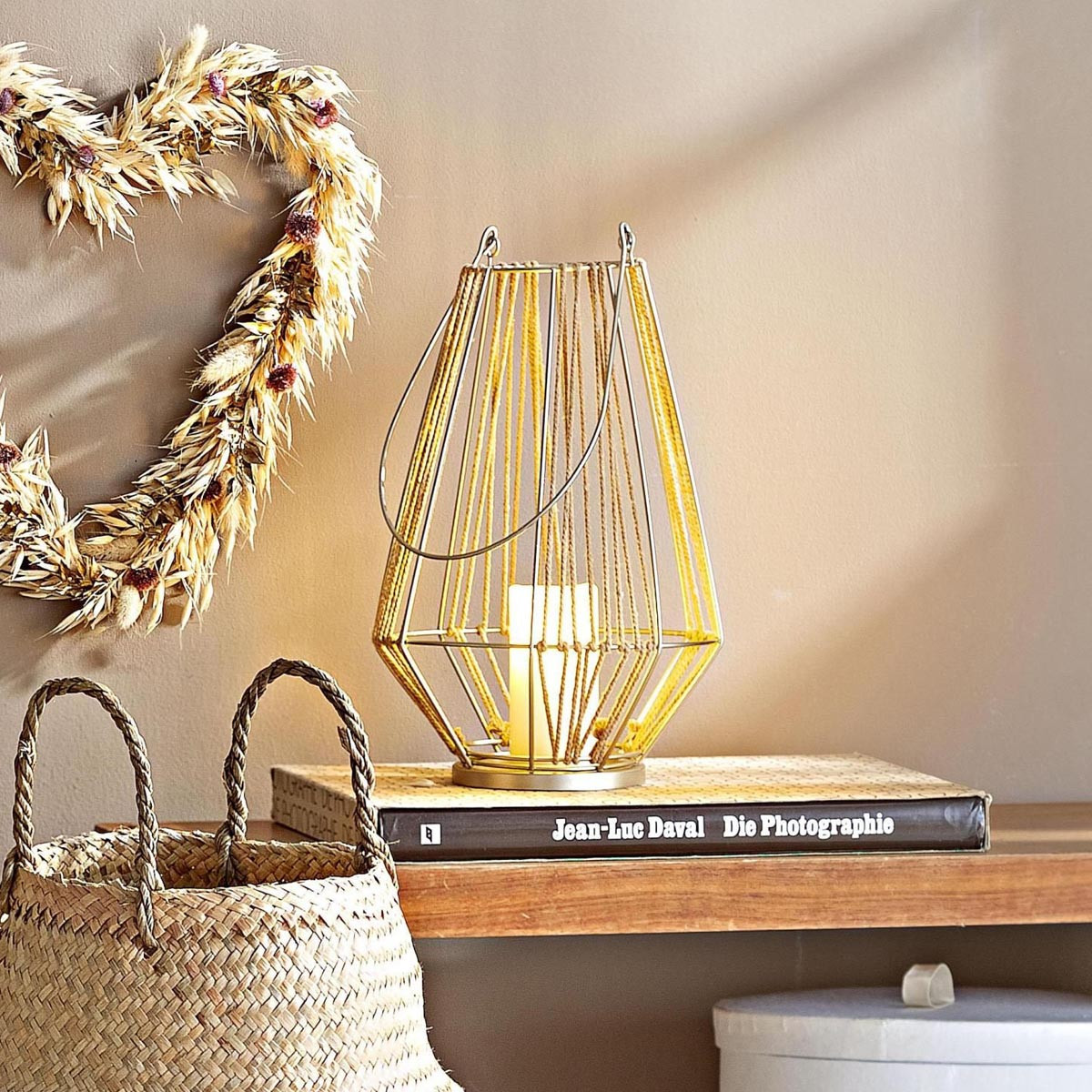Weltbild Lucerna boho s LED svíčkou