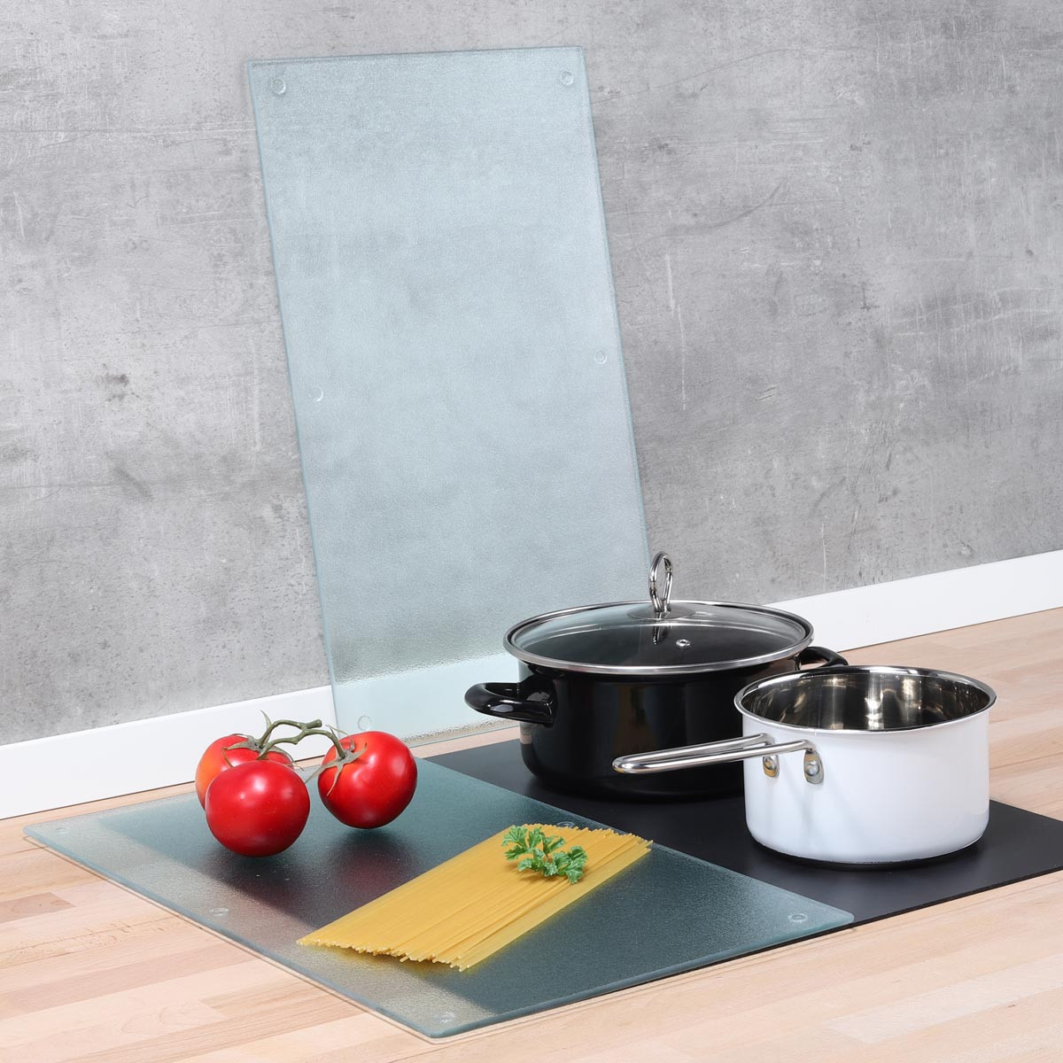 Haushalt international Ochranné krycí desky skleněné, 2 ks