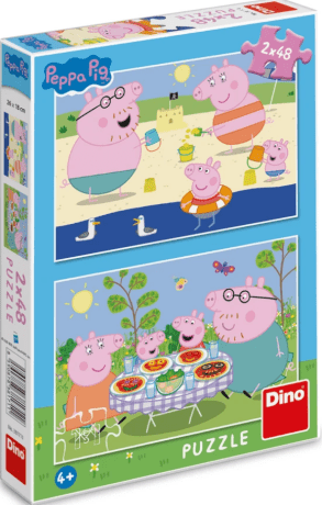 PEPPA PIG: NA DOVOLENÉ 2x48 Puzzle