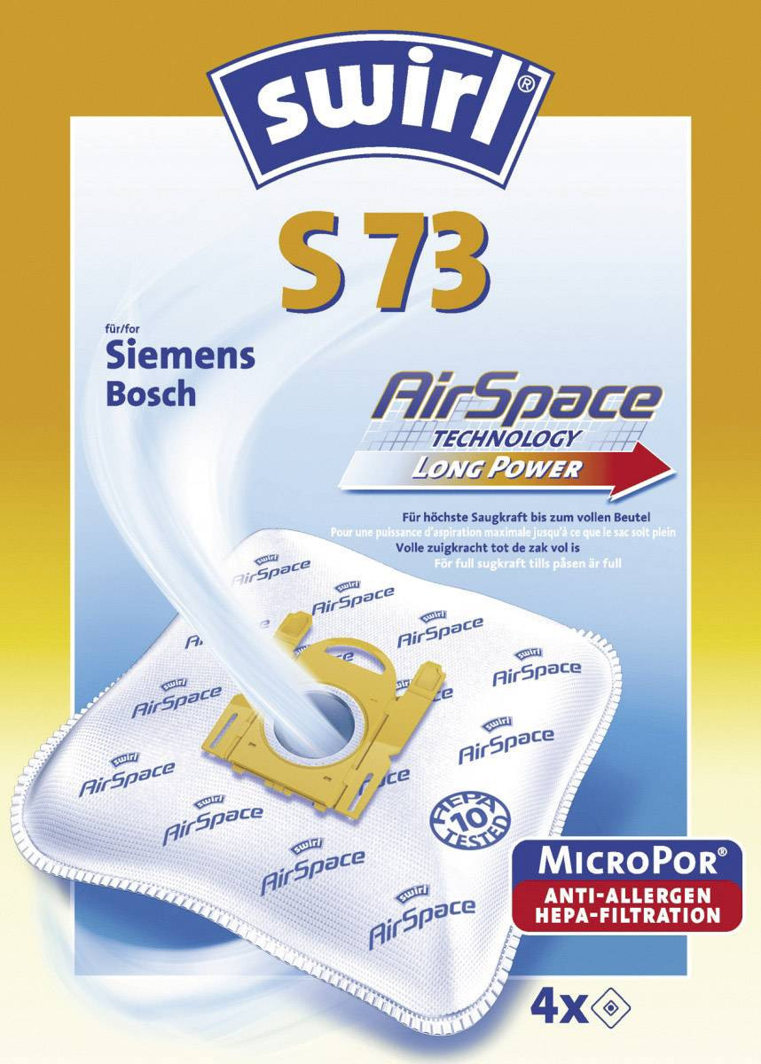 Swirl S73 Airspace sáčky do vysavače 4 ks