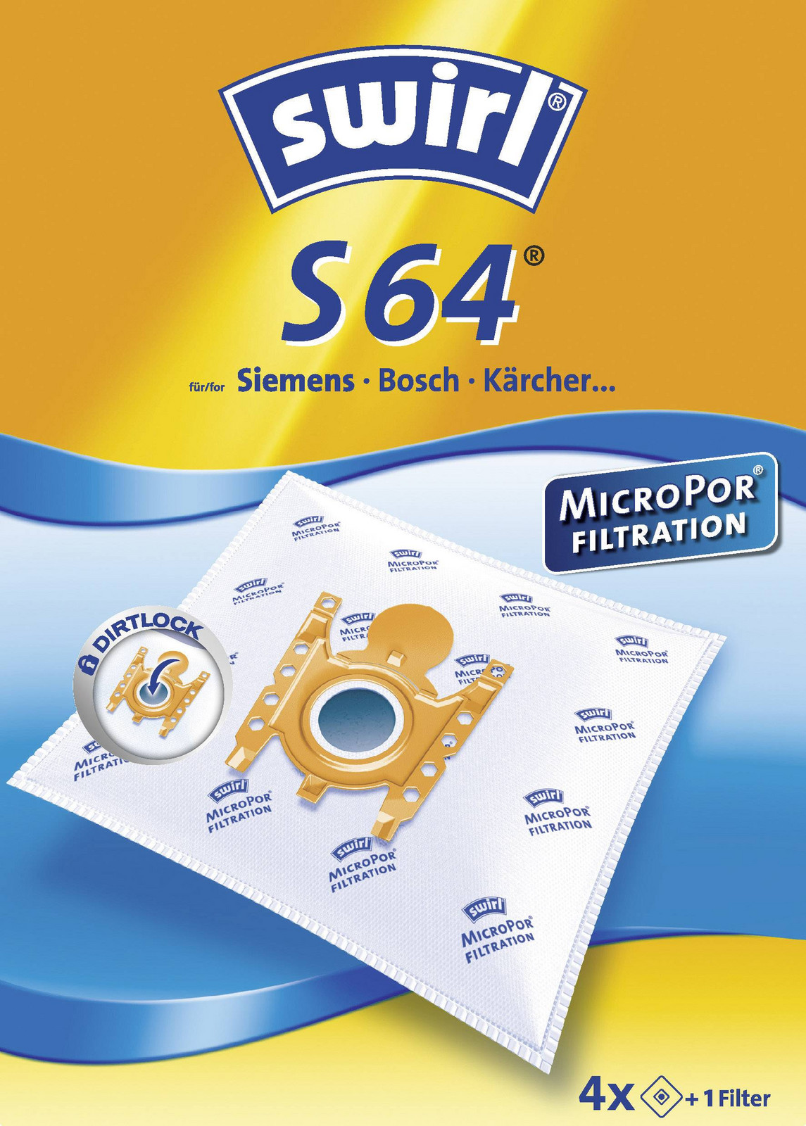 Swirl S64 S66 Micro sáčky do vysavače 4 ks
