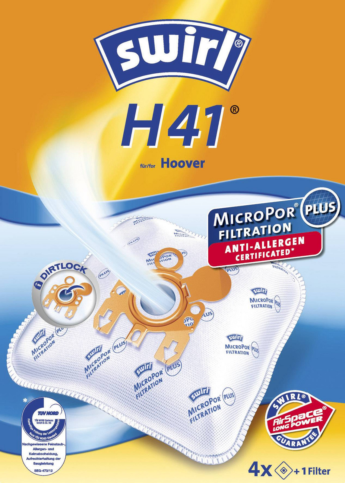 Swirl H41 AirSpace sáčky do vysavače 4 ks