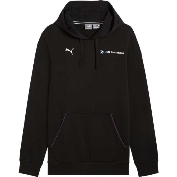 Puma BMW M MOTORSPORT ESSENTIALS+ HOODIE FT Pánská mikina, černá, velikost