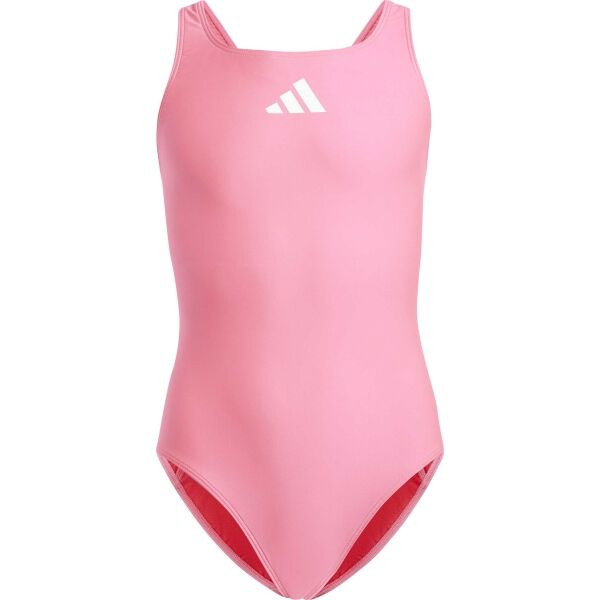 adidas 3 BARS Dívčí plavky, růžová, velikost