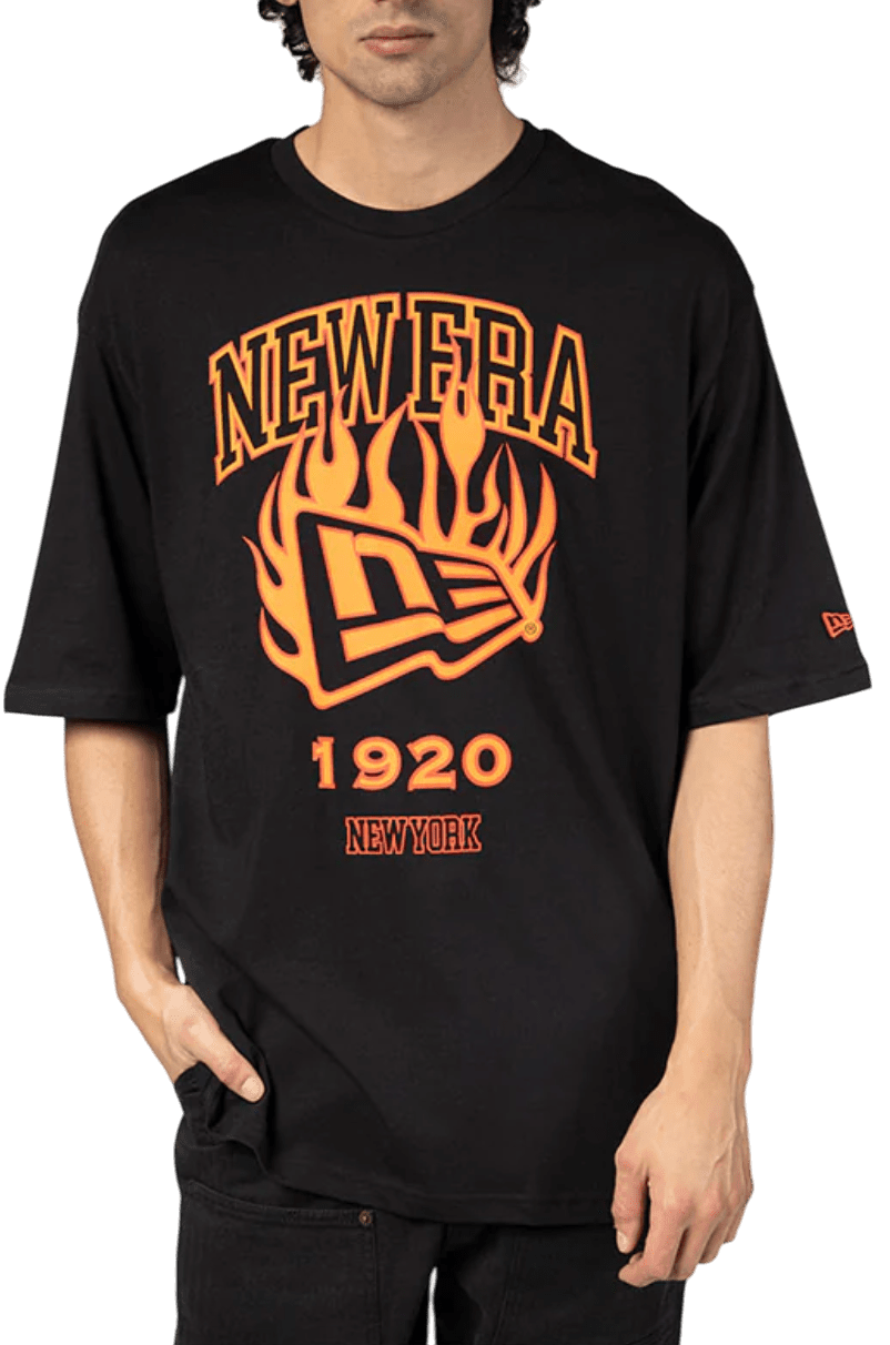 Triko New Era New Era Ne Flag Flame Oversized T-Shirt