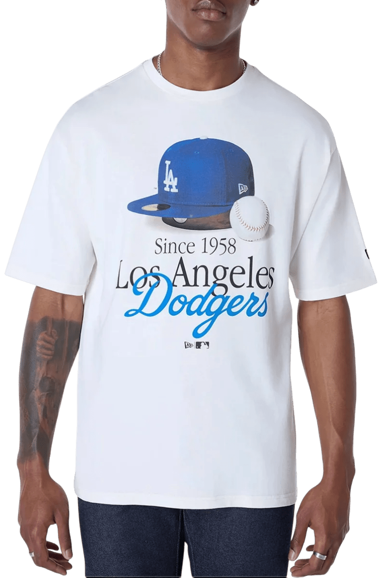 Triko New Era New Era MLB Los Angeles Dodgers Script Graphic T-Shirt