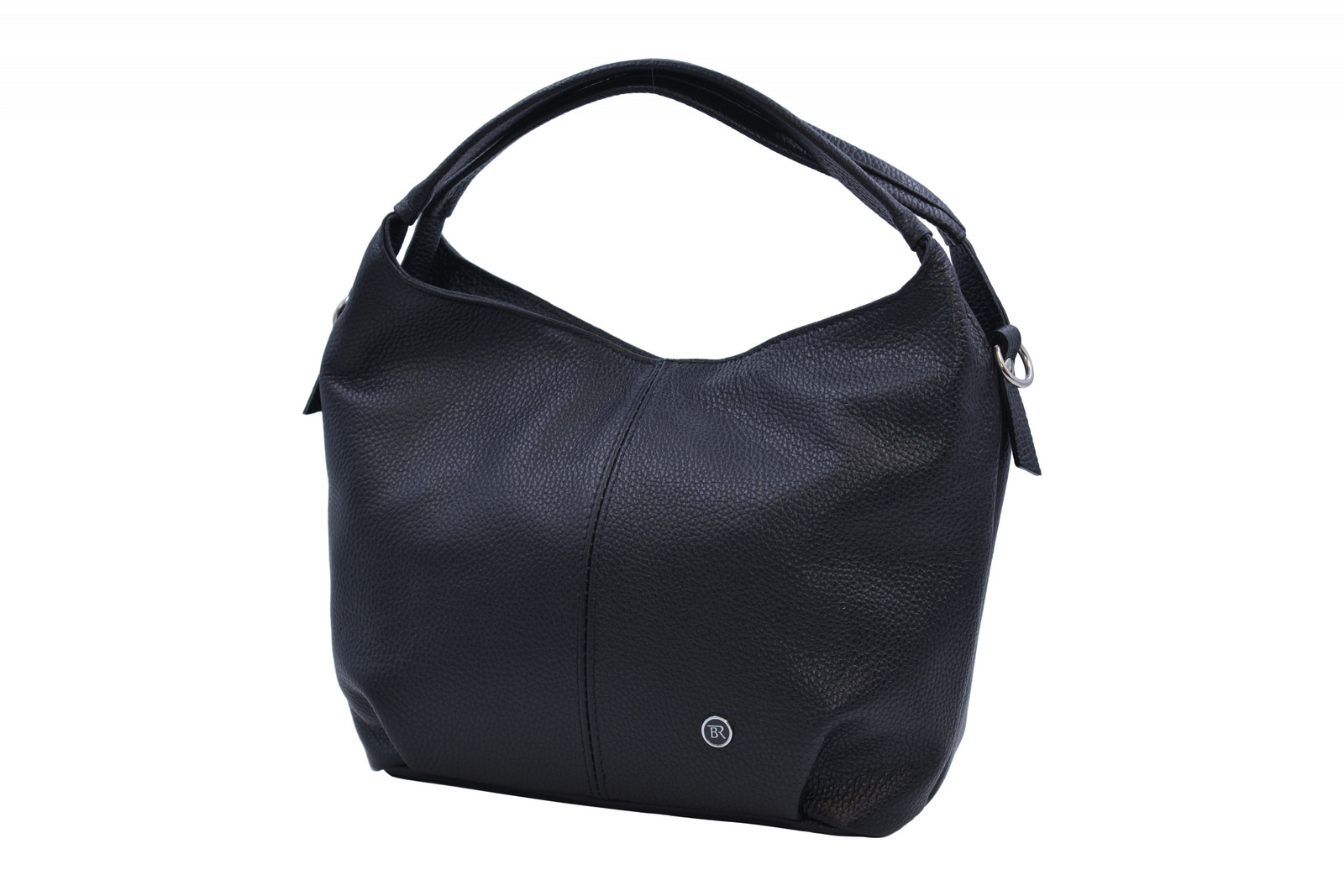 BRIGHT Dámská kožená kabelka Černá, 28 x 14 x 23 (XBR24-LC4145-09DOL)
