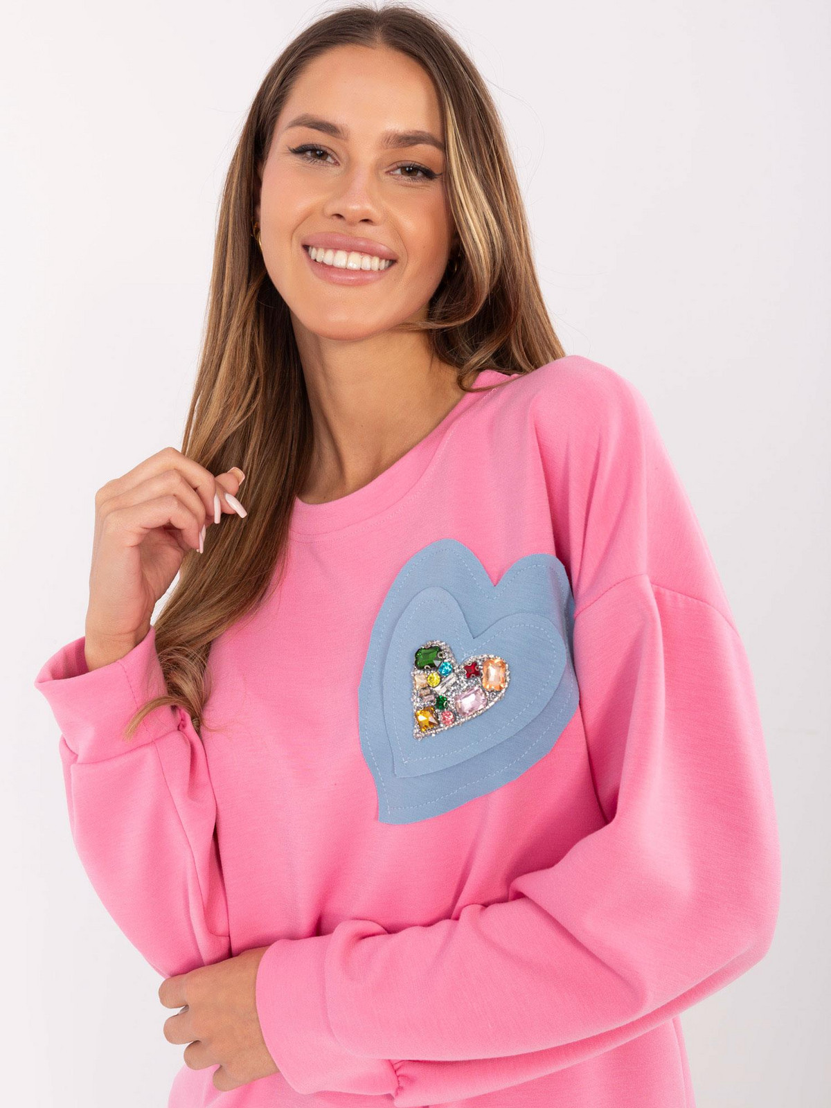 Sweatshirt-DHJ-BL-20322.72-pink