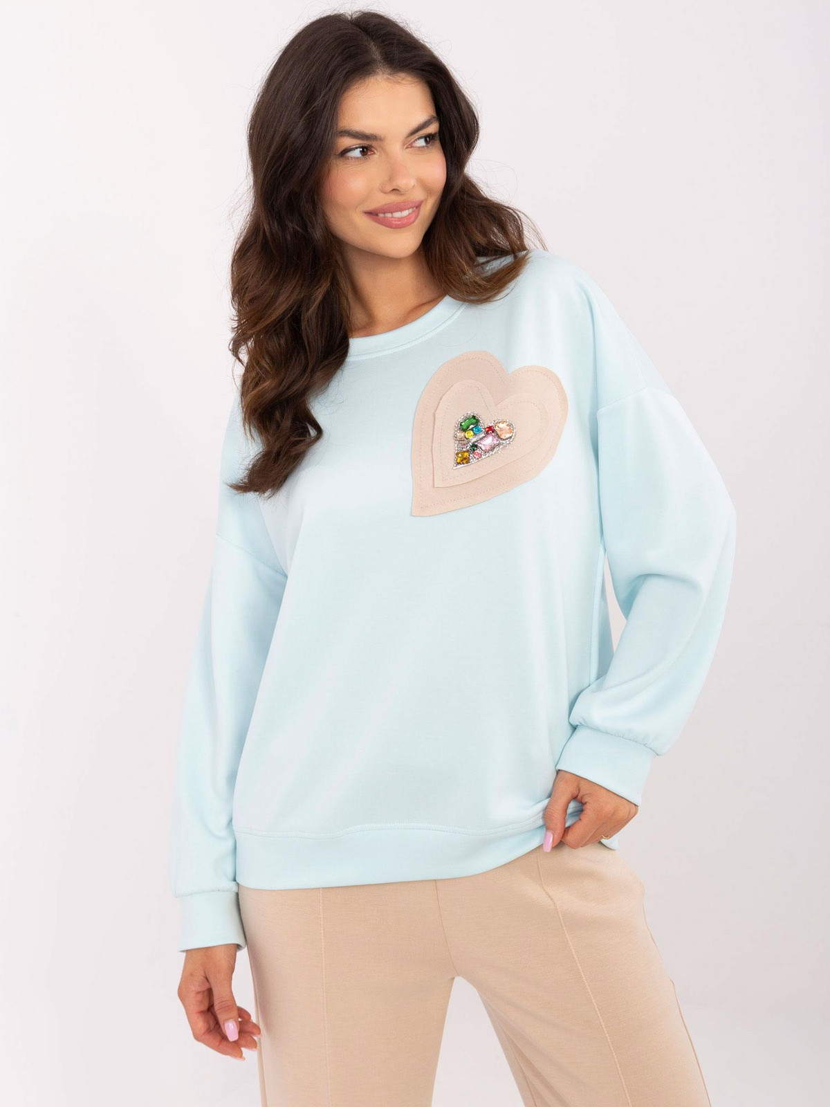 Sweatshirt-DHJ-BL-20322.72-light blue