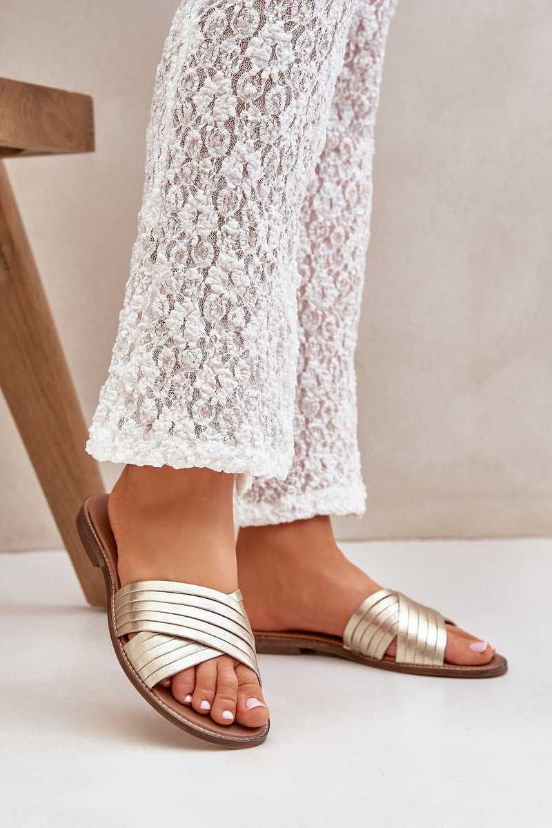 Kožené dámské pantofle Lewski Shoes