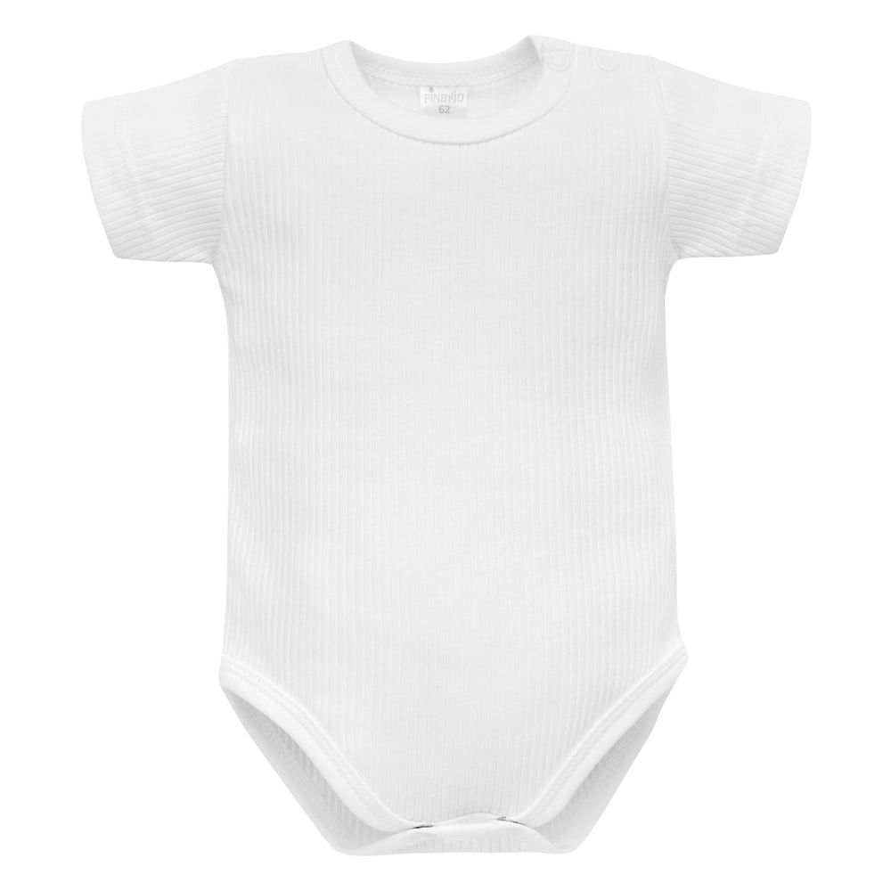 Pinokio Body Short Sleeve White Ribbed Lovely Day