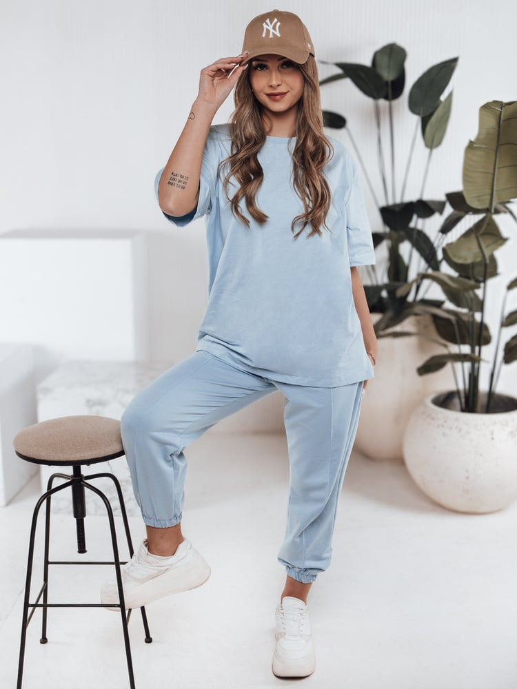 Komplet damski dresowy URBANREL niebieski Dstreet