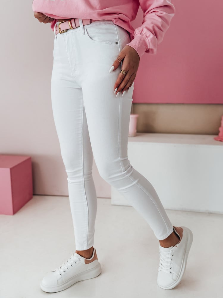 Spodnie damskie jeansowe FURY białe Dstreet