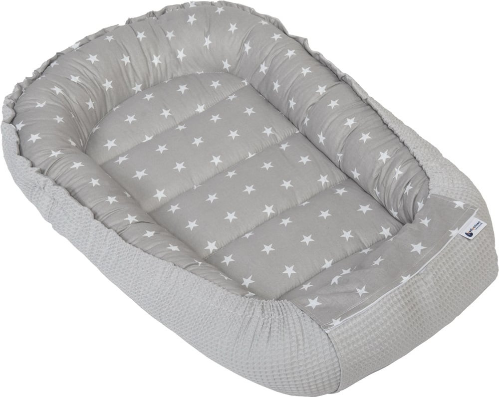 Medi Partners Baby cocoon/nest – Waffle – Stars + gray Waffle