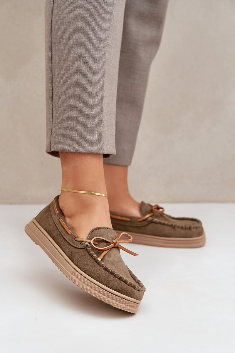 PH2 Dámské Mokasíny Na Ploché Podešvi Tmavě Zelené Timannie