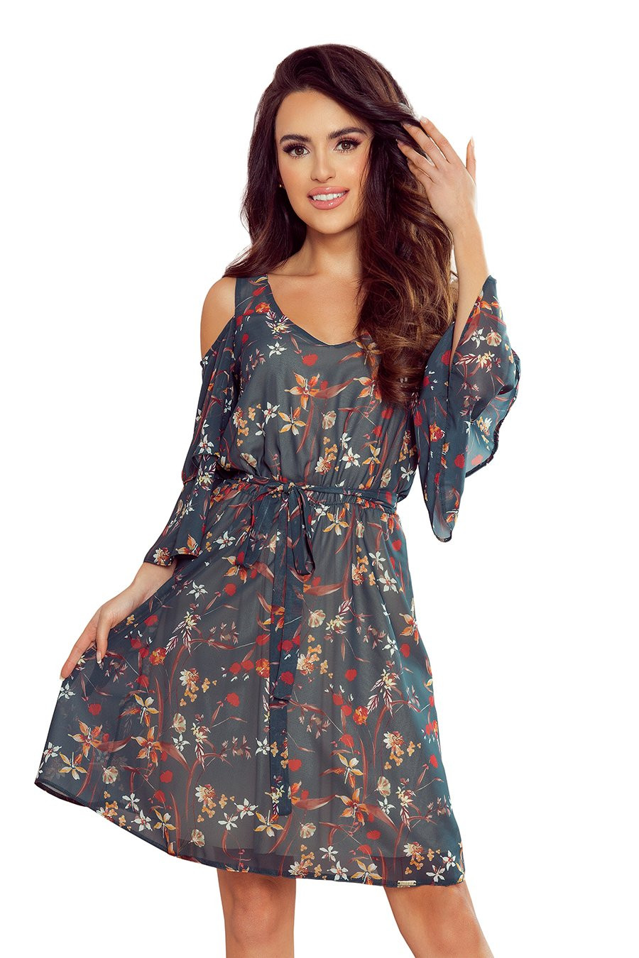 Vzdušné šaty s odkrytými rameny Numoco