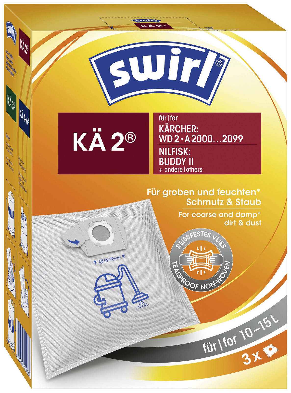Swirl KÄ 2® sáčky do vysavače 3 ks