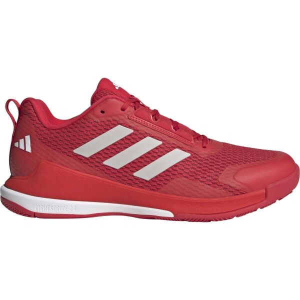 adidas NOVAFLIGHT 2 M Pánská sálová obuv, červená, velikost 44 2/3