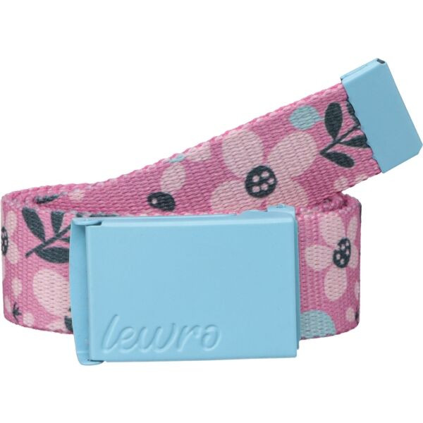 Lewro BOTUM Dětský látkový opasek, růžová, velikost