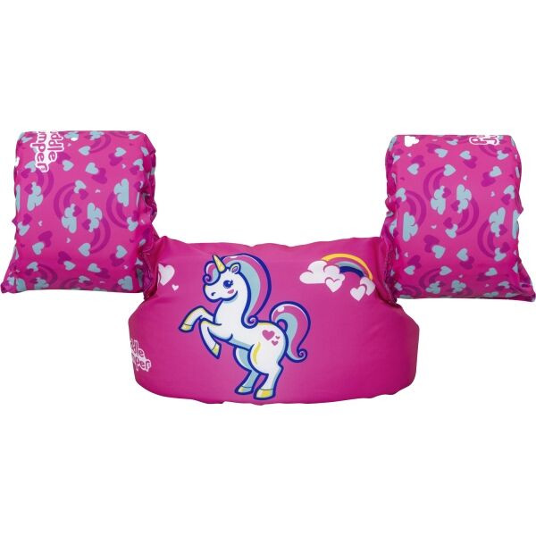 Bestway SWIM VEST UNICORN Plavecká vesta s rukávky, růžová, velikost