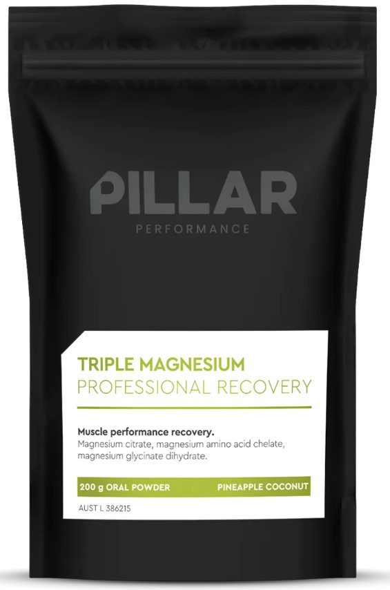 Vitamíny a minerály Pillar Performance Triple Magnesium Professional Recovery Powder Pineapple Coconut (200g) POUCH