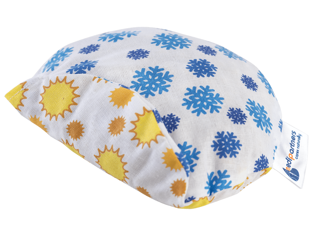 Medi Partners Children's cherry seed thermofor - Snowflakes sunflowers