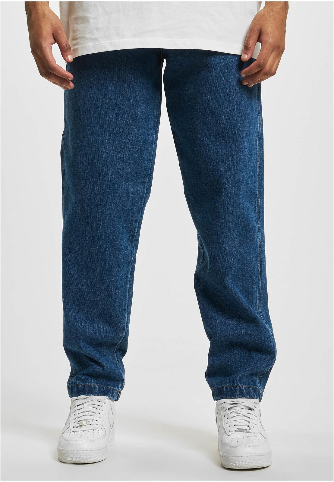 DEF Tapered Loose Fit Denim středně modrá sepraná