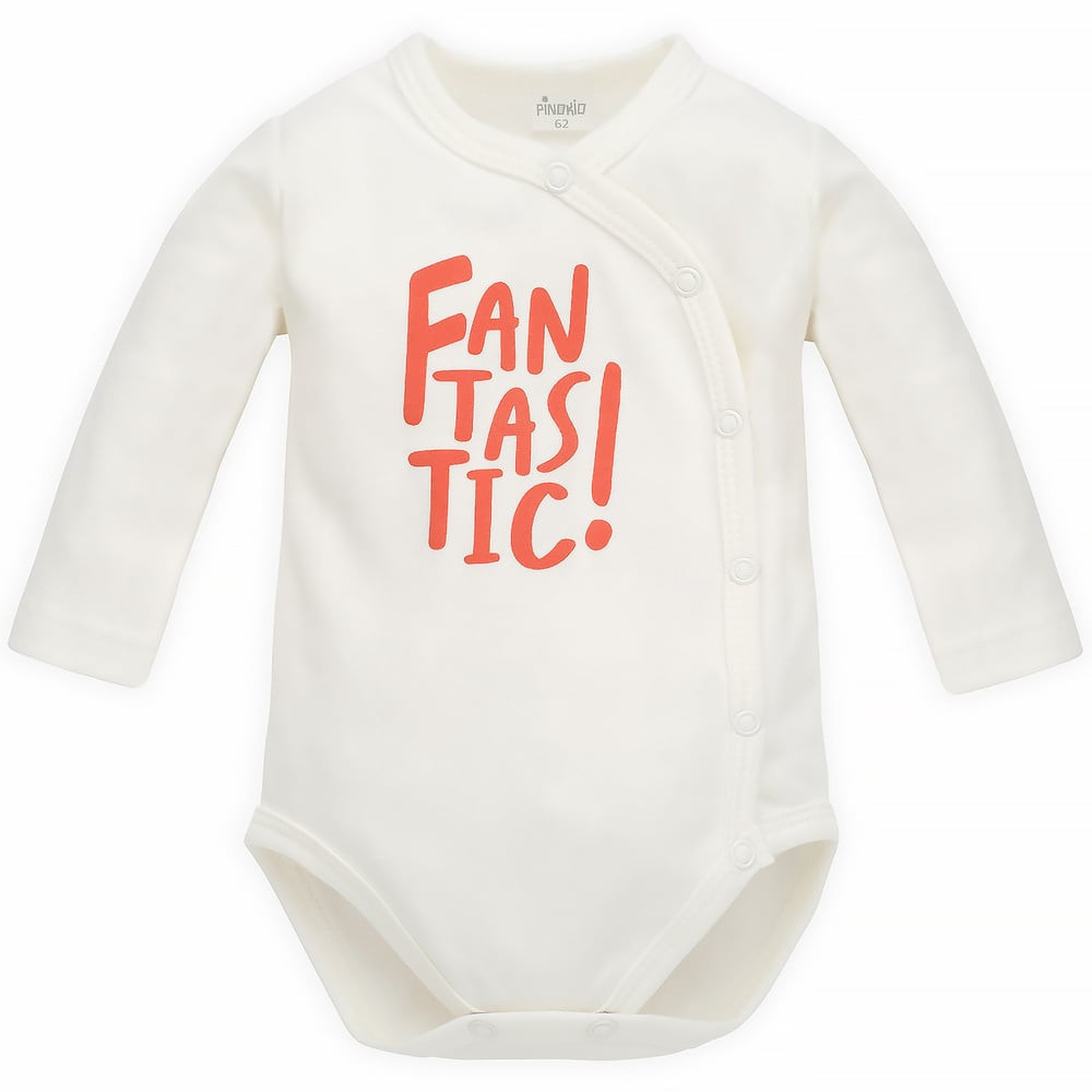 Pinokio Bodysuit Buttoned Long Sleeve Orange Flip