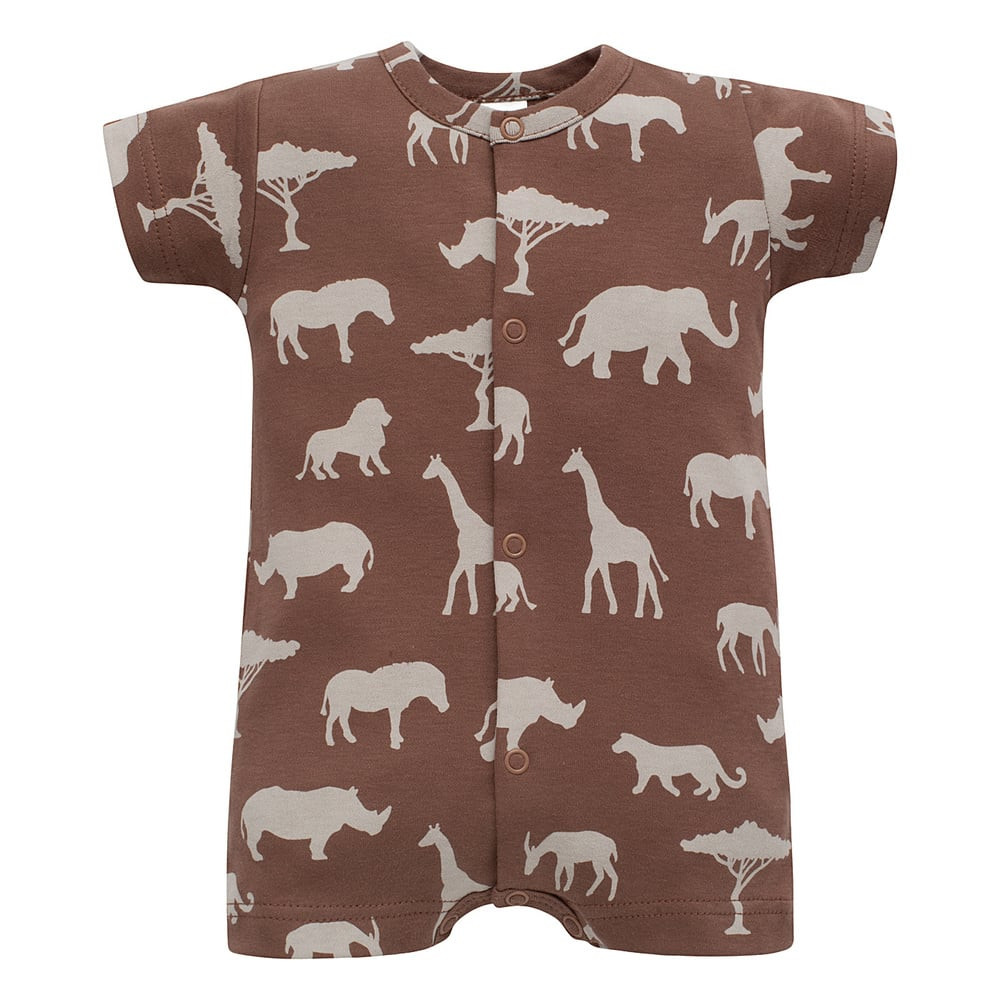 Pinokio Romper Buttoned Safari