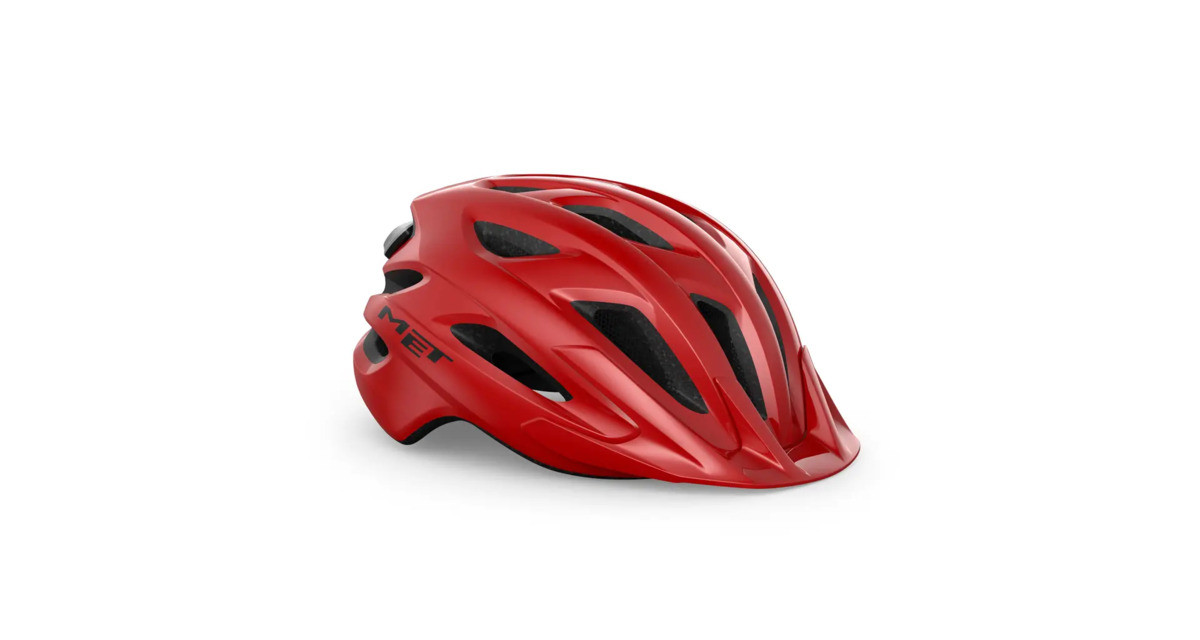 Cyklistická helma MET CROSSOVER červená - 52/59