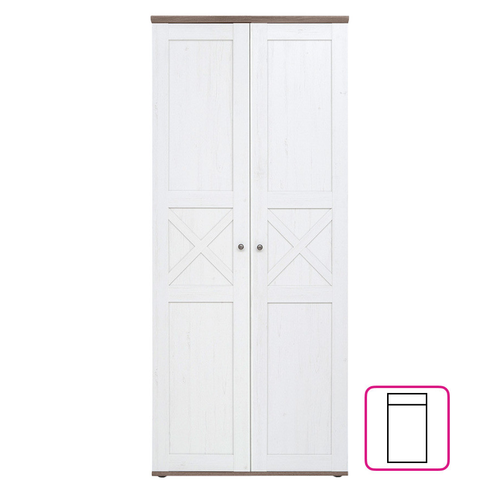 Kondela Skříň, borovice canyon/dub sonoma trufel, TEINA SZF2D007