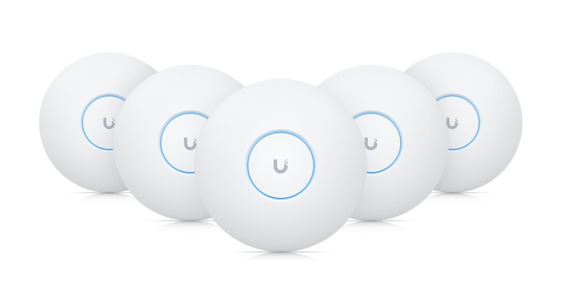 Ubiquiti UniFi U7 Pro 5pack - Wi-Fi 7 AP, 2.4/5/6GHz, až 10.7 Gbps, 1x 2.5GbE, PoE+ (bez PoE inj.), sada 5ks, U7-Pro-5