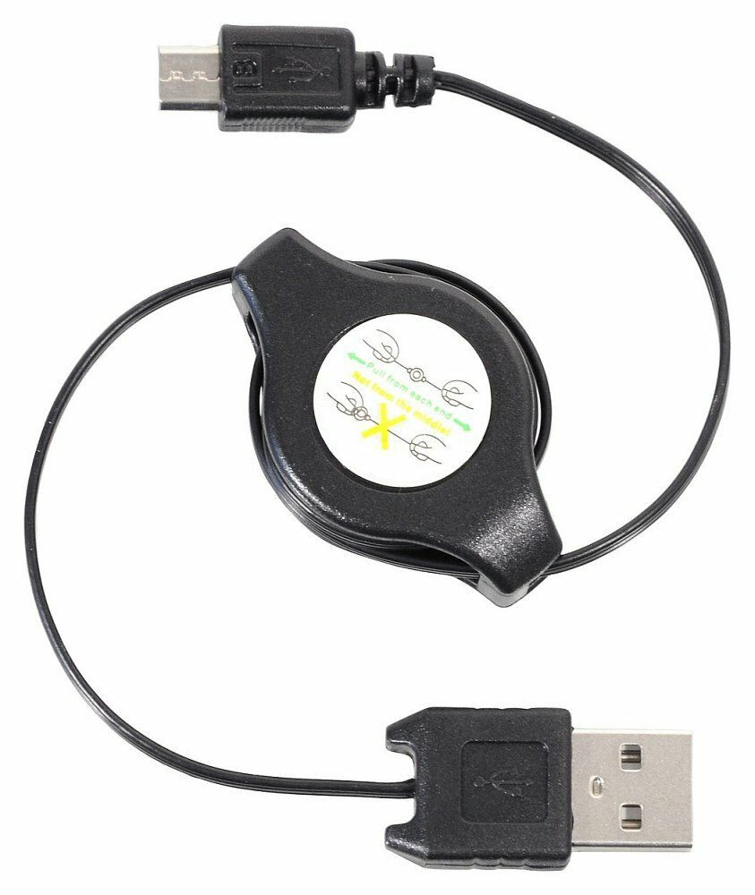 Nabíječka telefonu USB - MICRO USB navíjecí COMPASS