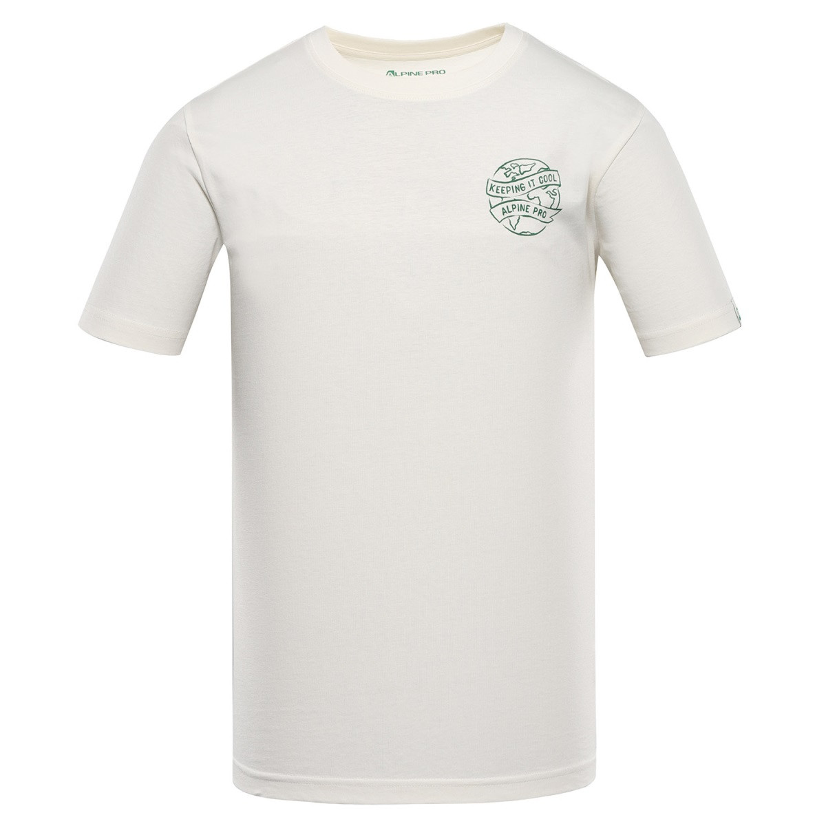 Pánské triko z organické bavlny alpine pro termes 2 béžová s