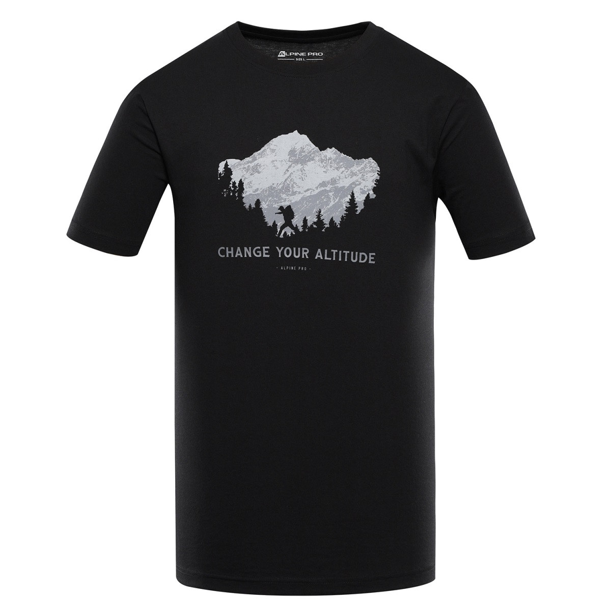 Pánské rychleschnoucí triko s cool dry alpine pro bolen 2 černá/bílá xs