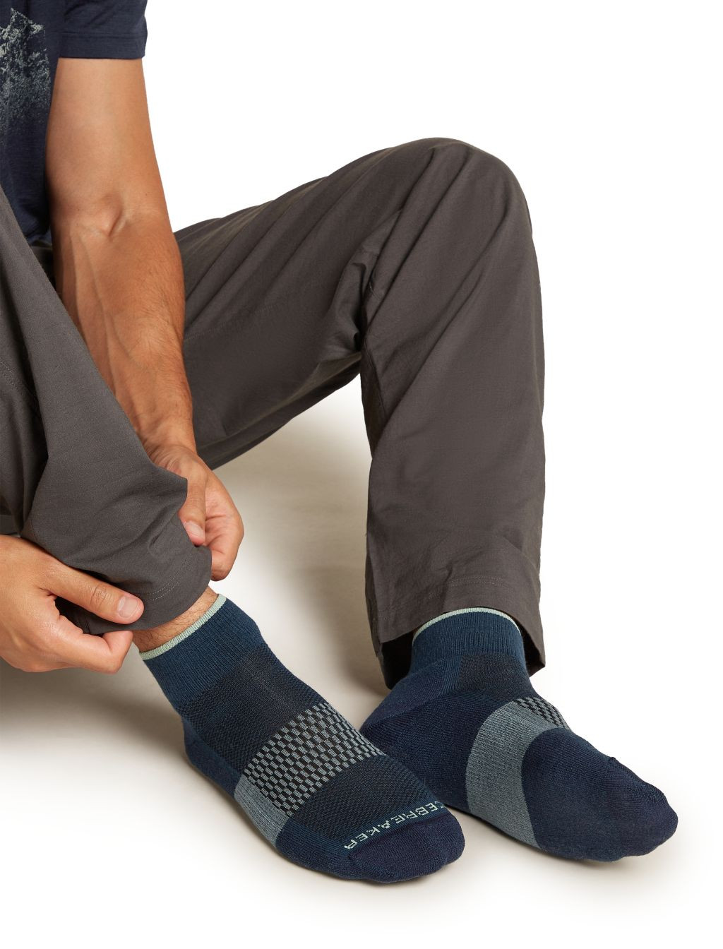 ICEBREAKER M Multisport Light Mini, Abyss/Mint/Blue Ash velikost: L