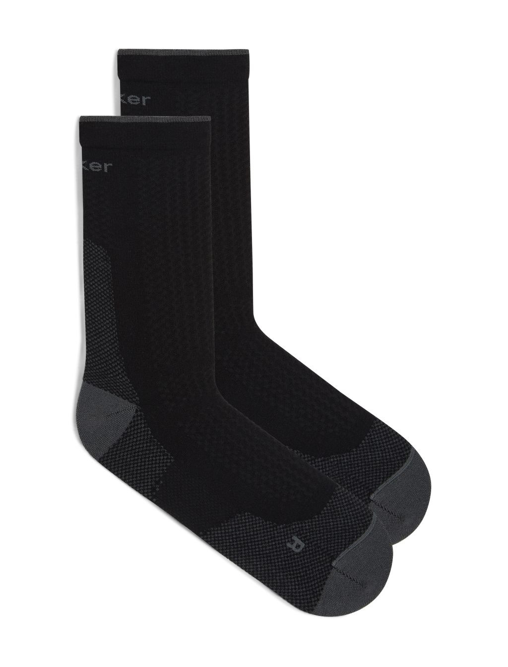 ICEBREAKER M Hike+ Ultralight Crew, Black/Obsidian velikost: L