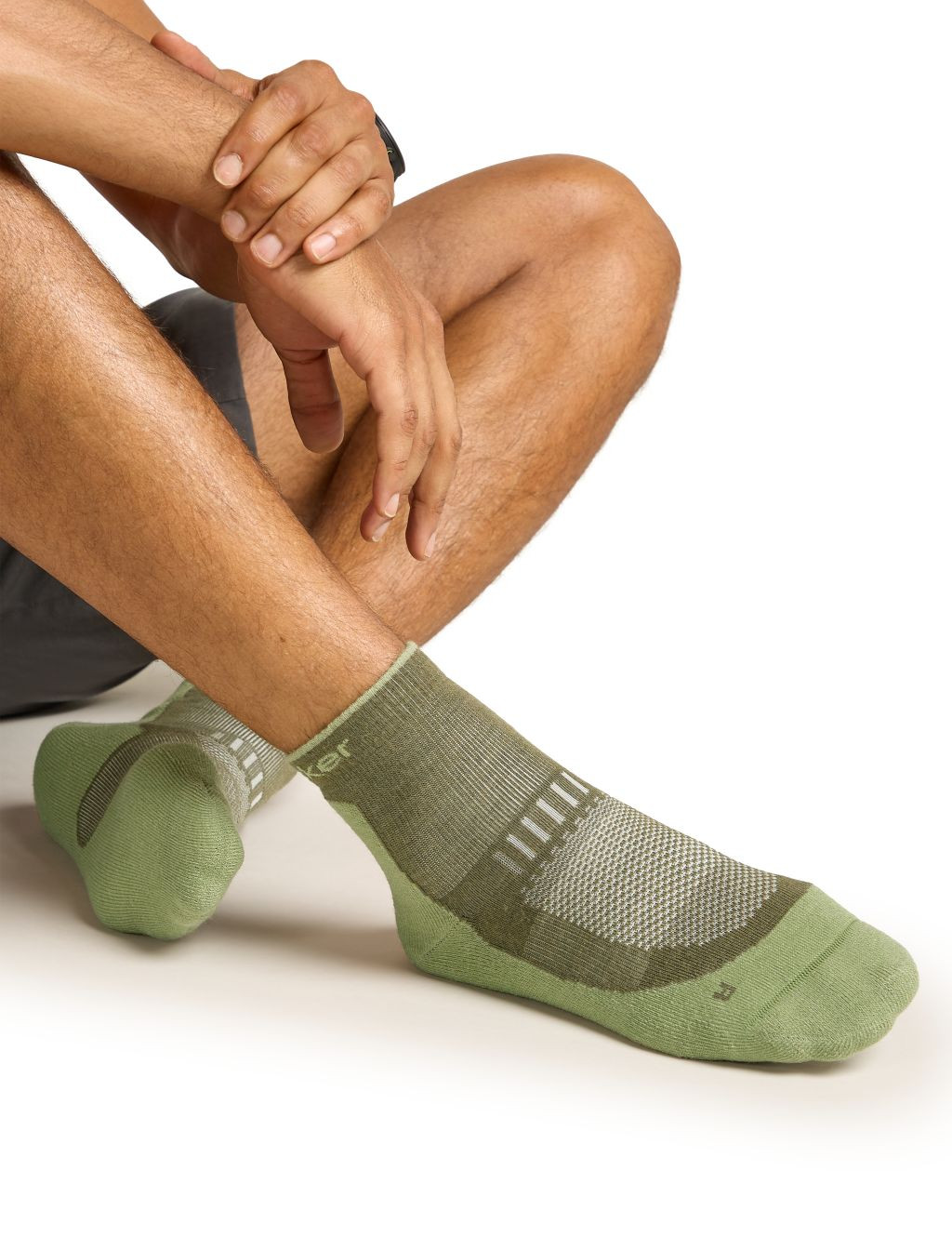 ICEBREAKER M Hike+ Light Mini, Loden/Lichen velikost: L