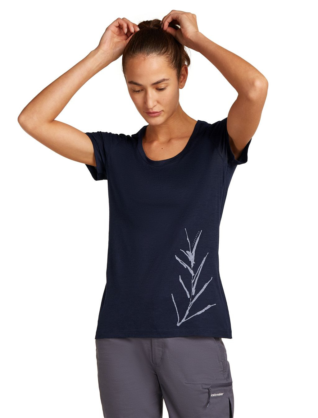 ICEBREAKER W 150 Tech Lite SS Scoop Tee Panax, Midnight Navy velikost: L